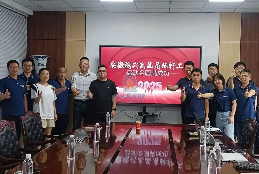 جلسه راه‌اندازی پروژه برنامه‌ریزی کارخانه معیار فناوری Shoebill Technology X Anhui Wenxing